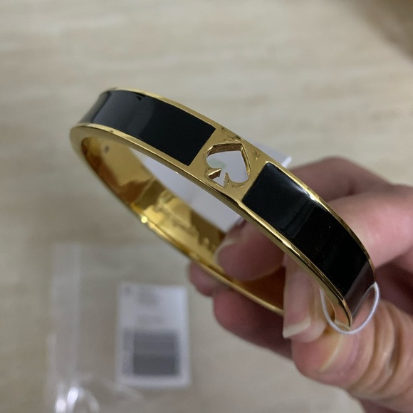 kate spade Jewelry - ‼️SOLD‼️KATE SPADE New York Spade Hinged Bangle Bracelet
